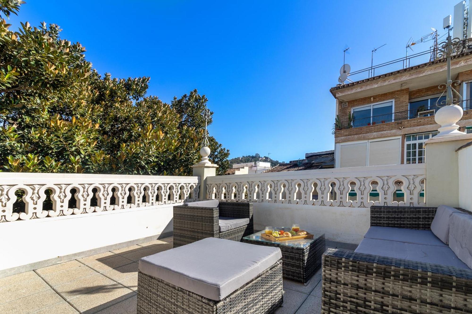 Nt Luxury Central Duplex With Terrace & Parking Málaga Exteriör bild